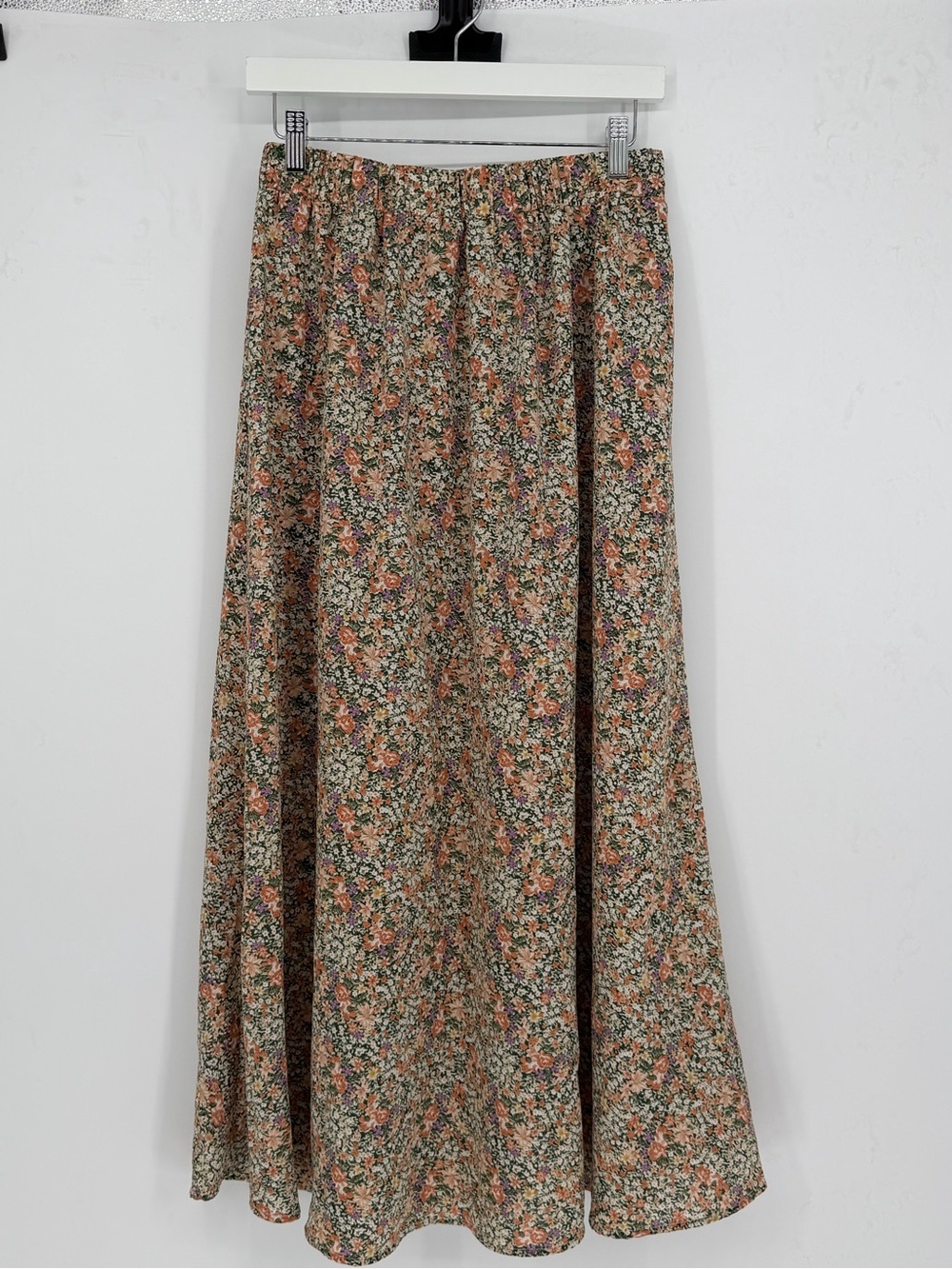 Bohemian Floral Whimsical Flowy Maxi Skirt